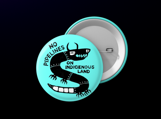 No Pipelines on Indigenous Land: Blue